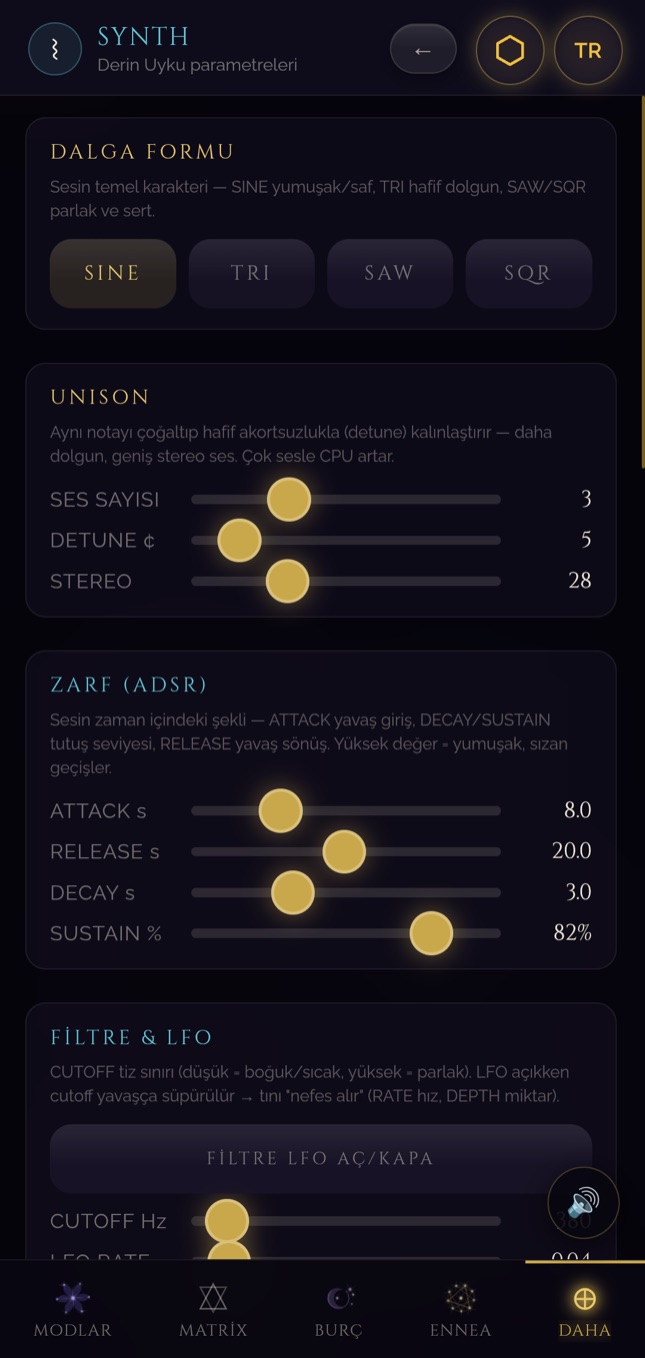 8. Kapı · Ses Atölyen ekranı