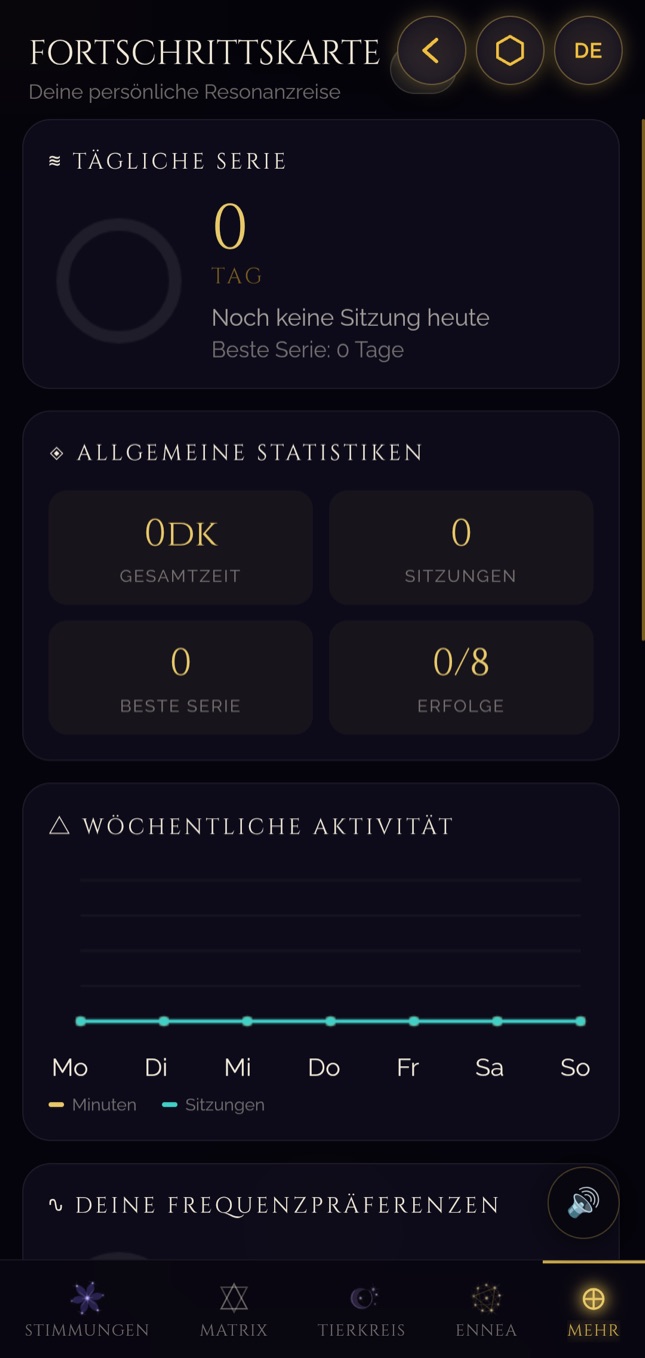 Tor 9 · Bildschirm „Die Spur deiner Reise“