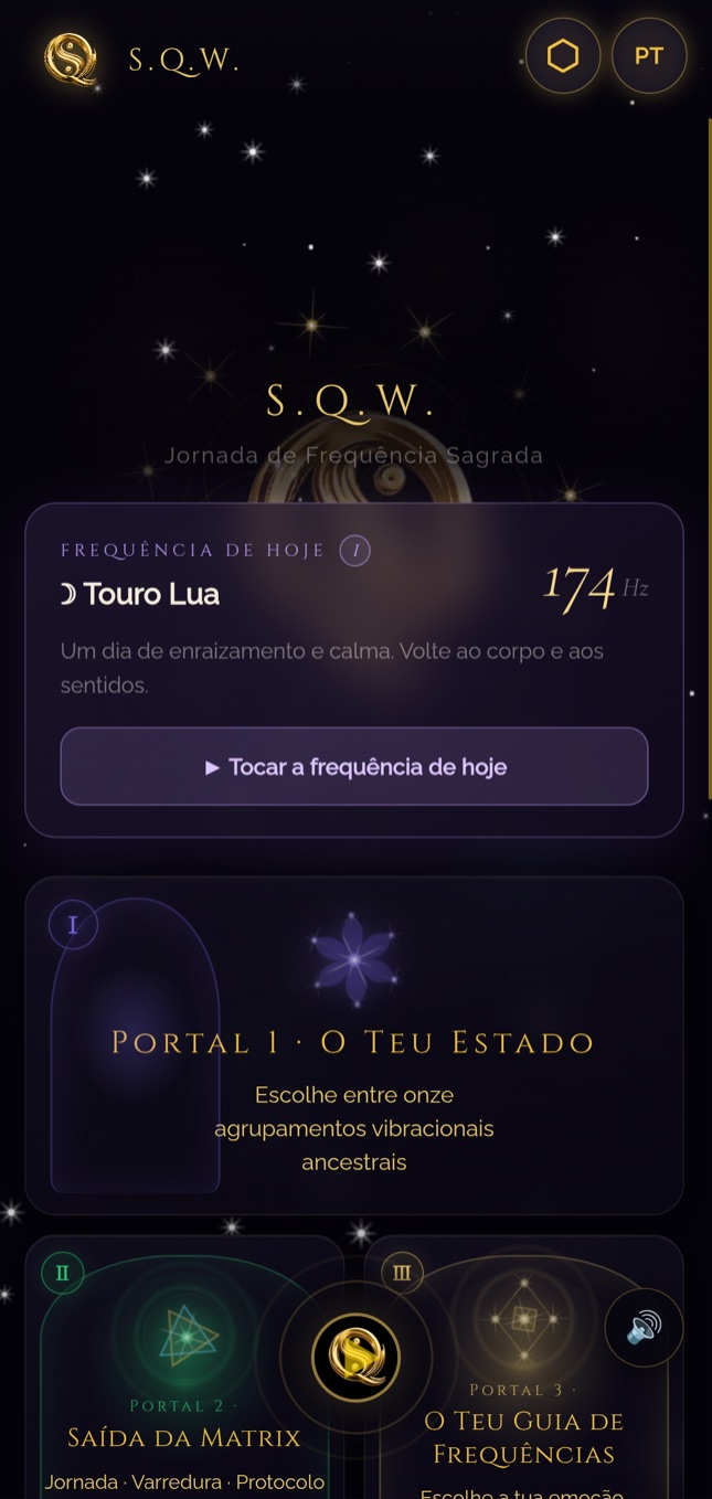 Tela inicial do SQW — Nove Portas