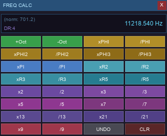 Sacred Frequency Calculator with PHI and Fibonacci