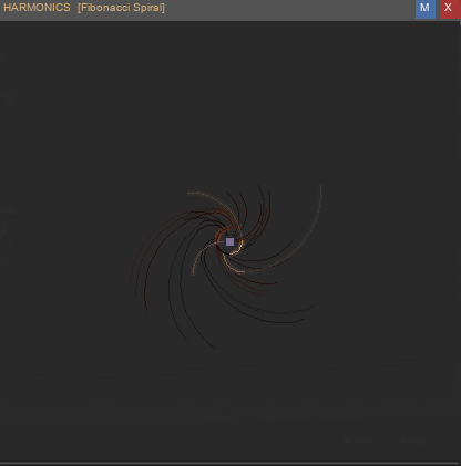 Fibonacci Harmonics Spiral Visualization