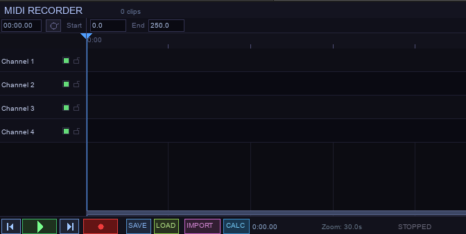 Media Creator and MIDI Recorder - 8 Channel Recording
