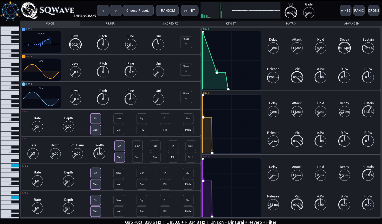 SQWave EnneAgraM VST3 — Sacred Geometry Synthesizer